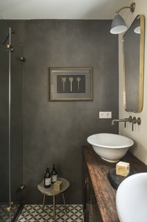 Bathroom fixtures from The Watermark Collection.