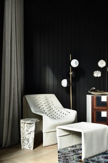 Bornas and his team at Workroom contrasted and harmonized each element of the design to create "a sense of consistency that adds to the depth of experience." Interior stylist Simone Haag added the finishing touches with carefully selected furniture and objects.