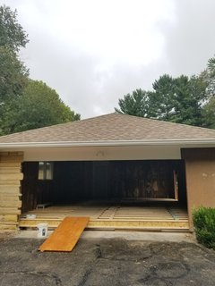 Before: a look at what would soon become a new garage addition