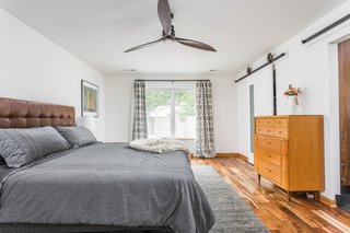 "When we found a home with two bedrooms, we figured it would be way more fun to add on a master suite that would meet our needs and also style," notes LeAnne.
