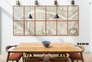 A map of Central London currently adorns the new dining and kitchen extension.