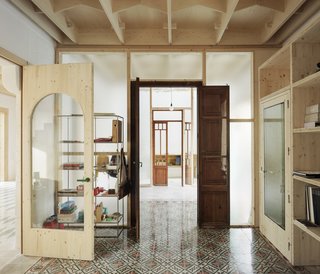 Some parts of the house have more thermal mass, and stay cooler in summer, while others with less thermal mass require heating in winter.