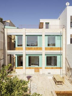A terrace and pool at the back of the house allow the homeowners to enjoy the clement weather.
