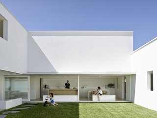 By creating a series of platforms and courtyards to expand the functional ground plane, B&B Residence circumvents the challenges of its steep site. 
