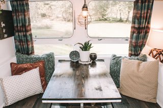 "Since we both work from home, this is the spot that sees the most action, so it was important to us that this area was especially inviting," says Taylor.