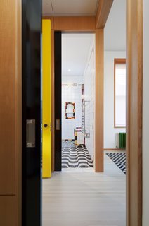 The 1,200-square-foot, one-bedroom, two-bath was completely gutted and its floor plan dramatically reconfigured. 