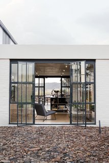 Views of the grasslands can be seen from both sides of the kitchen.
