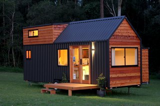 The Sojourner tiny house was built atop a high-quality, galvanized trailer chassis.