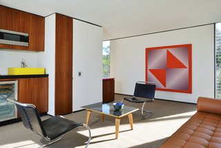 The most intriguing update to the property is the floating studio located over the carport.