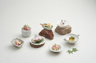 Small Kappo-style dishes prepared by chef Shigeru Koizumi.
