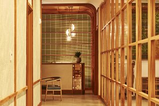 The millwork was custom designed by Parts and Labor Design. 