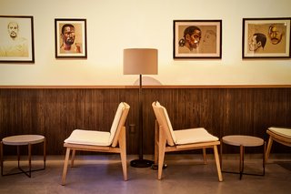 A sitting area in the Eaton House co-working space.