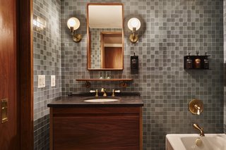 Kohler bathroom fixtures.