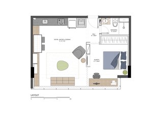 Gomez apartment floor plan drawing