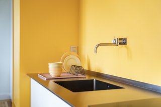 A stainless-steel countertop and sink from PURUS.