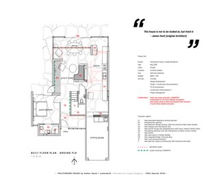 The ground floor plan of the Polychrome House.