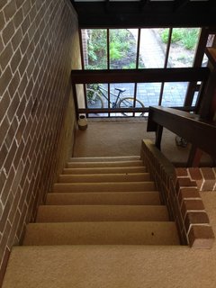 The staircase before the renovation.
