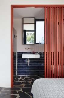 The redesigned bedroom and ensuite bathroom.