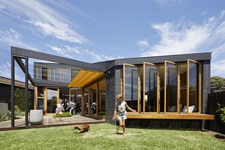 The addition increased the floor area of the single-level house to 2,228 square feet.