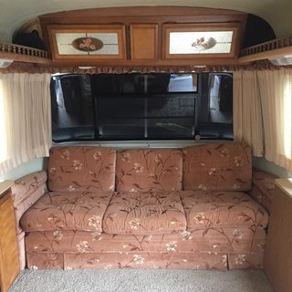 DeLisle and Goelz ripped out the old, sand-colored shag carpeting and covered the floors with LifeProof vinyl plank flooring in Oak Wood. 