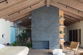 The commodious master bedroom.