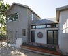 Modern home with Outdoor, Front Yard, Small Patio, Porch, Deck, Trees, and Wood Patio, Porch, Deck. Entry Photo 2 of Downtown Sonoma Residence