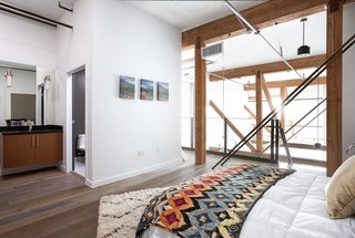 DTLA arts district loft. Architectural interest from the beams in old warehouse.