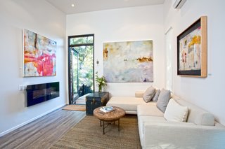 The space allows Sargam to share her large-scale artwork with visitors.