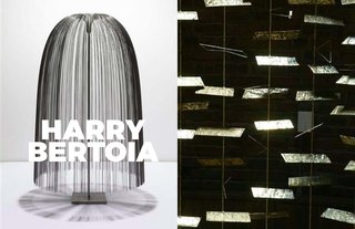 Left: Willow sound sculpture, 1970, Right; Detail of sculpture