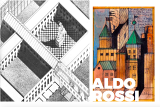 More of Aldo Rossi's amazing sketches for his projects 