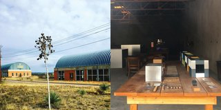 Left: Chinati Foundation, Right: Donald Judd's workshop, Judd Foundation, Photography: Marcus Hay for SMH, Inc 
