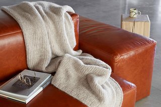 All About Alpaca - Photo 2 of 3 - Cozy up with our Natural Alpaca Throw; Source Nicole LaMotte/Parachute