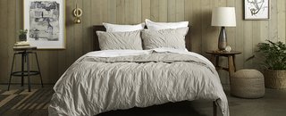 Heathered Stripe: Behind the Design + Styling Tips - Photo 2 of 6 - From the Bedding to the accessories to the lighting, each set detail is thoughtfully considered; Source: Nicole Lamotte/Parachute