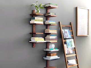 This decorative ladder provides an interesting way to showcase your belongings; Source: Zola 