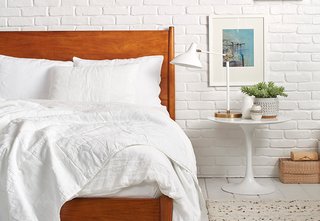 White on white for a clean and refreshing space is how our Creative Director, Amy Hoban, styles her Quilt; Source: Nicole LaMotte/Parachute