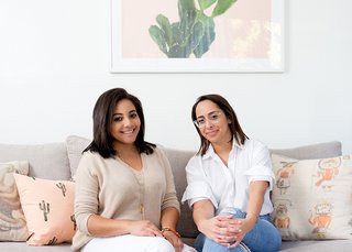 How to Design an Apartment You and Your Roommate Love - Photo 10 of 10 - Roommates Trelawny Davis and Jackie Sosa in their newly designed L.A. pad; Source: Amy Bartlam/Parachute