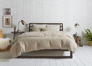 Toast on Toast paired with our Oatmeal Essential Shams for a more monochromatic look; Source: Nicole LaMotte/Parachute 