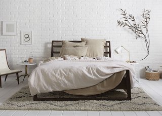 Toast and Blush Linen framed with clean, simple and natural props for a soft touch; Source: Nicole LaMotte/Parachute 
