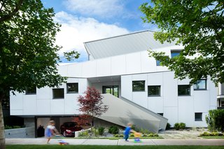 Vanglo selected this abandoned site within Vancouver's Mount Pleasant neighborhood to design a home that sets the tone for conscientious development. This award-winning home includes green development materials and processes.