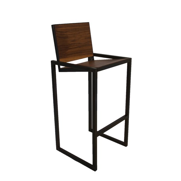 Discover The Best Form Bar Stool Walnut Legs Grey S On Dwell Vernon Steel Walnut Bar Stool