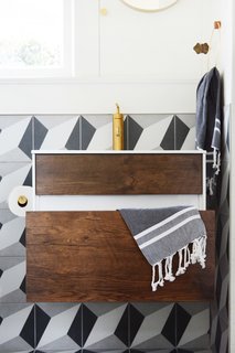 A Small 1920s Guesthouse Bathroom Gets A Modern Makeover - Photo 1 of 9 -