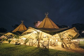 Fancy hosting a glamping inspired event? Flash Camp is Australia’s leading provider of temporary luxury camping accommodation and services. Whether you plan on hosting a wedding, festival, corporate retreat, special event, or hiring an entire pop-up hotel to cater to 400 people—they are dedicated to providing comfortable, bespoke accommodation with outstanding services to enhance your guests' experience. 