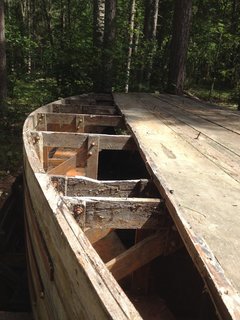 These sailboats were handmade at Camp Thunderbird in Minnesota in the 50s from old growth Redwood—making it about 70 years old now.
