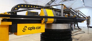 The Apis Cor 3D printing "arm" is reminiscent of a tower crane and is small, easily transportable and does not require detailed preparation before construction can begin, utilizing a built-in automatic horizon alignment and stabilization system. The printing process is automated and almost eliminates human error.
