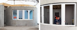 Fabrika Okon, a manufacturer of thermo-windows with climate control, provided the double-glazed windows. 
