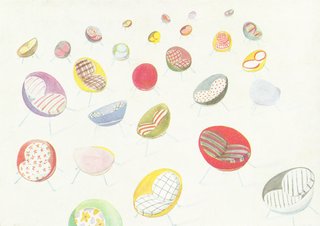Transformers of the Modern House: Albert Frey and Lina Bo Bardi at the Palm Springs Art Museum - Photo 10 of 10 - A sketch by Bo Bardi shows that she originally envisioned the iconic Bowl Chair to appear in a range of colors and patterns.