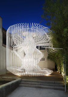 Celebrate Compact and Low-Budget Design With the the AIA Small Project Awards - Photo 7 of 7 - La Cage aux Folles in Los Angeles by Warren Techentin Architecture won a 2017 award for its exploration of a complex structure made out of bent-steel tubes.