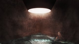 A Proposed Icelandic Resort Celebrates Wellness and its Magical Surroundings - Photo 12 of 18 - A hot water bath is referred to as a "fire-water bath."