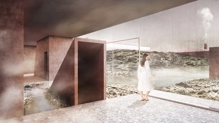 A Proposed Icelandic Resort Celebrates Wellness and its Magical Surroundings - Photo 16 of 18 - Floors in the spa are covered with river stone, mimicking the natural materials found in the local landscape.