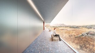 A Proposed Icelandic Resort Celebrates Wellness and its Magical Surroundings - Photo 8 of 18 - Walkways and tunnels connect the different spaces and activities while still emphasizing views and connections to the land beyond.
